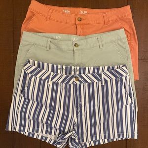 THREE pairs of shorts